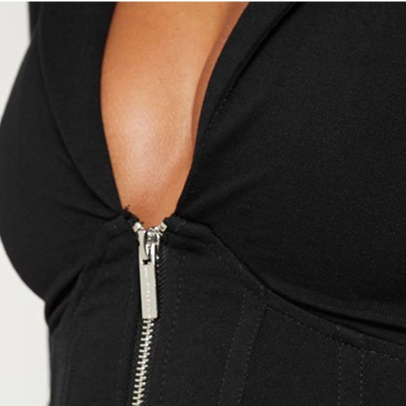 Manière De Voir - BLAZER BODYSUIT - BLACK - Picture 4 of 4